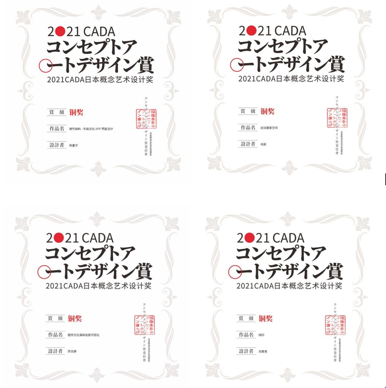 喜报西财天府学子在2021cada日本概念艺术设计大赛中获奖